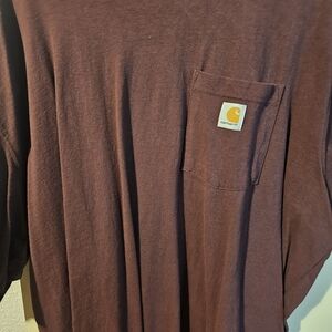 Carhartt Burgundy Pocket Tee